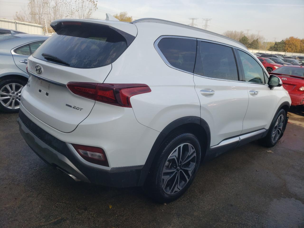 2019 Hyundai Santa Fe VIN 5NMS5CAA5KH089036 Copart auction photo, front end damage thumbnail 3