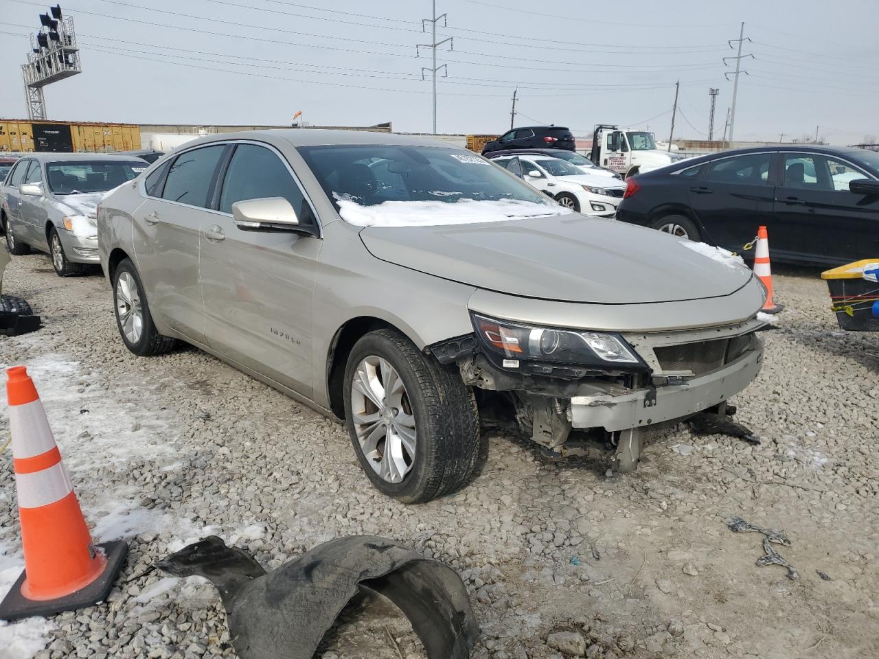 2014 Chevrolet Impala VIN 2G1125S30E9306883 Copart auction photo, front end damage thumbnail 4