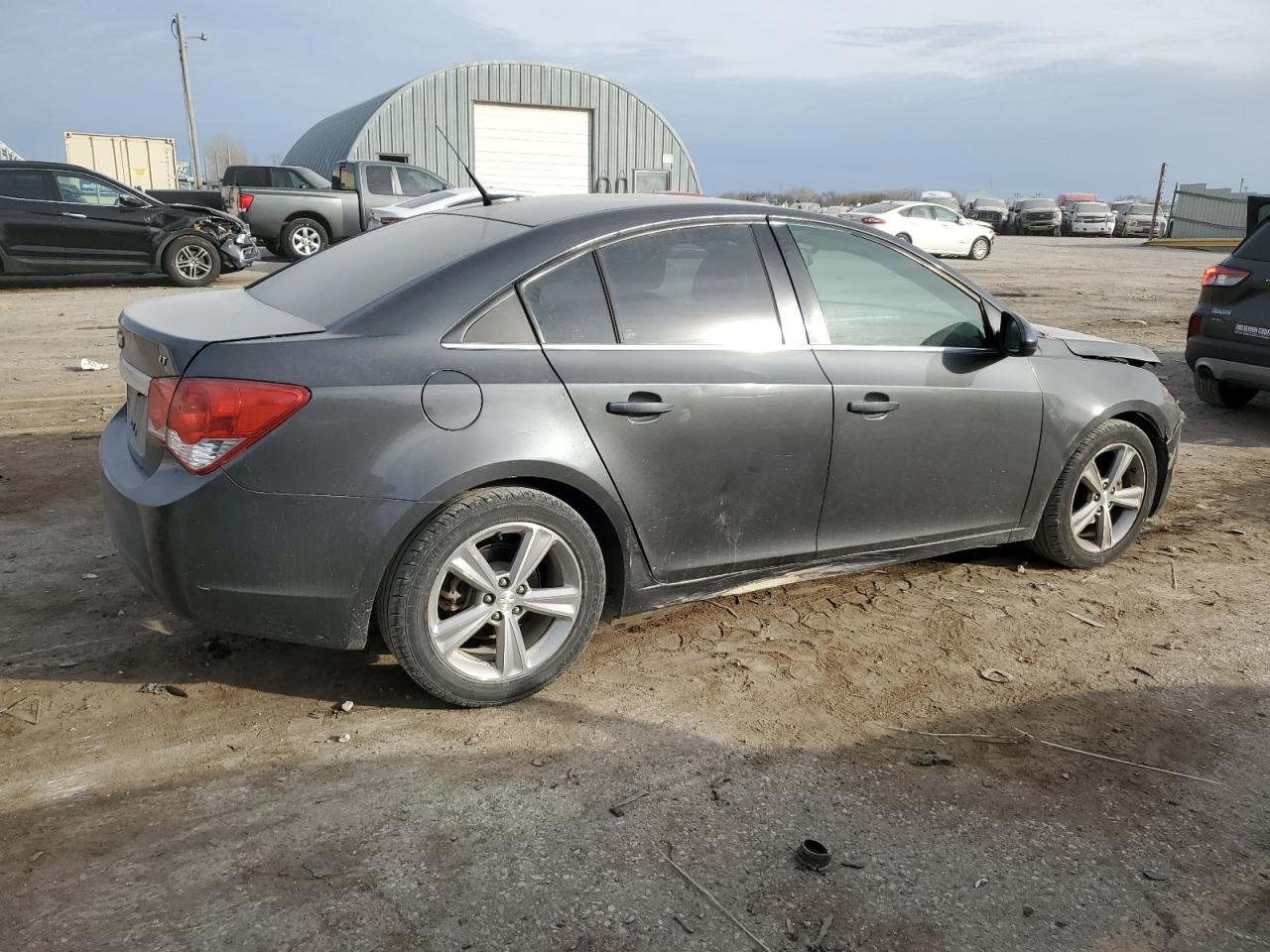 2013 Chevrolet Cruze VIN 1G1PE5SBXD7145001 Copart auction photo, front end / side damage thumbnail 3