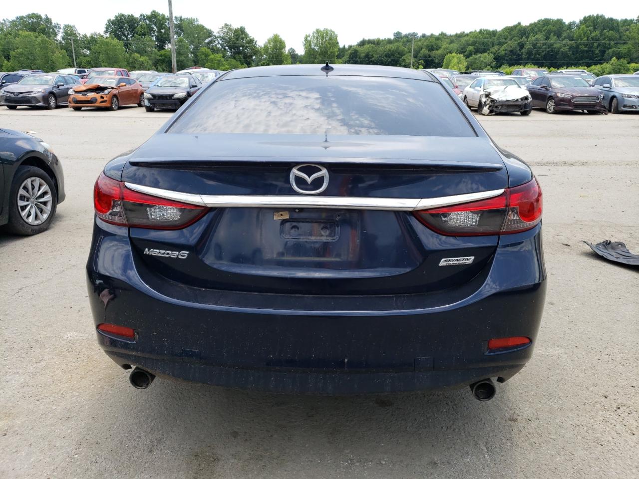 2015 Mazda 6 VIN JM1GJ1W53F1207070 Copart auction photo, front end / undercarriage damage thumbnail 6