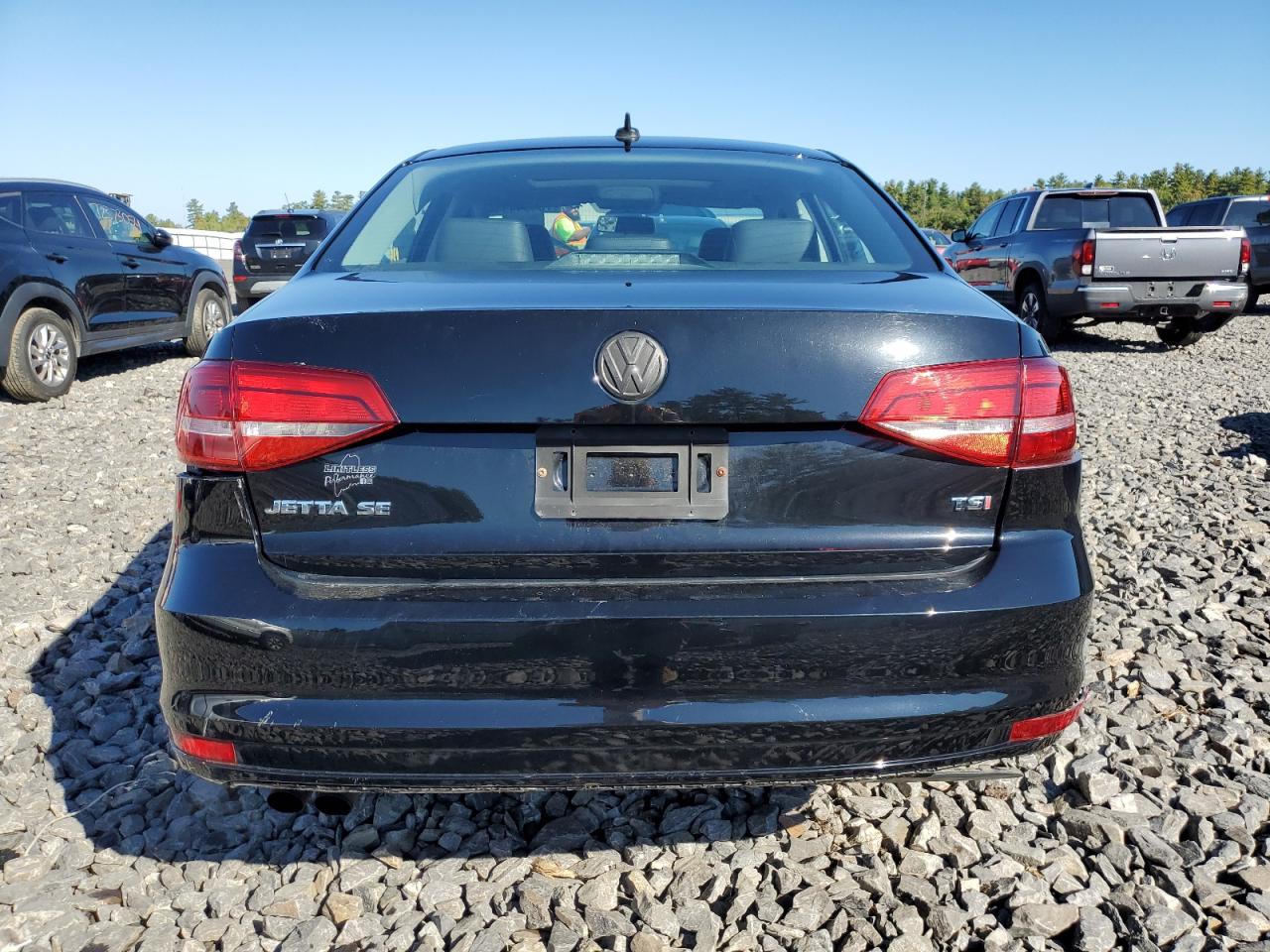 2015 Volkswagen Jetta VIN 3VWD17AJ6FM314480 Copart auction photo, rear end damage thumbnail 6