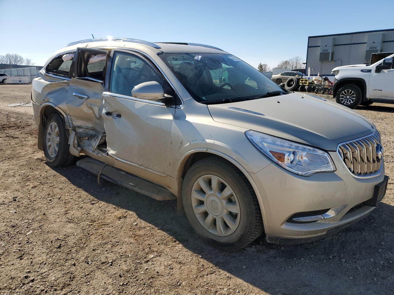 2015 Buick Enclave VIN 5GAKVCKD7FJ163213 Copart auction photo, side damage thumbnail 4