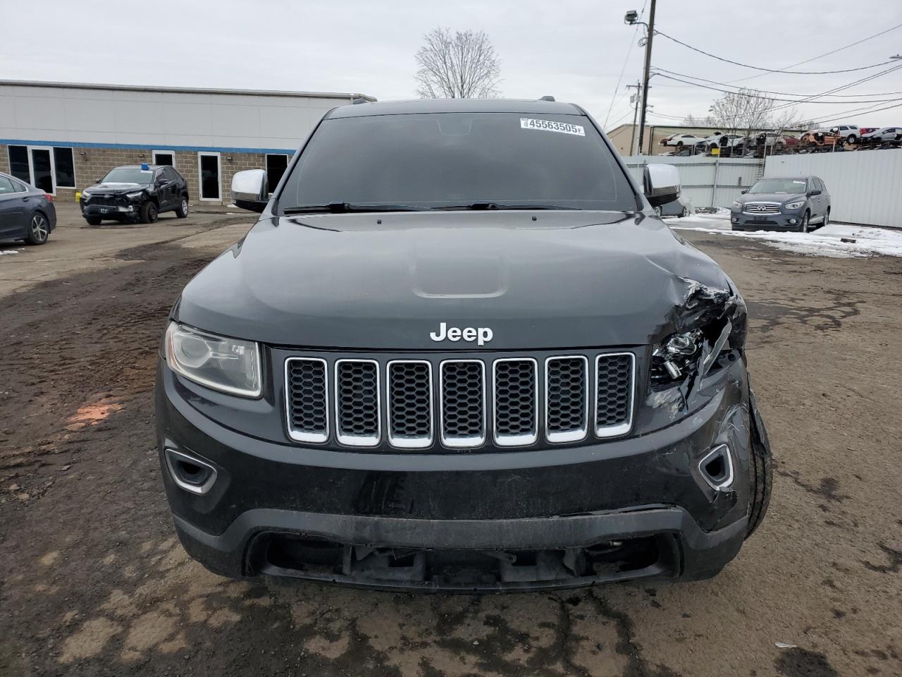 2014 Jeep Grand Cherokee VIN 1C4RJFBG6EC352734 Copart auction photo, front end / rear end damage thumbnail 5