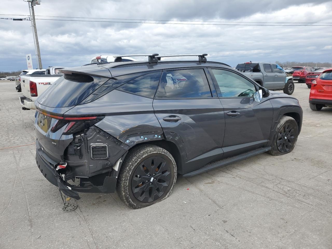 2024 Hyundai Tucson VIN KM8JFCDE3RU282517 Copart auction photo, all over damage thumbnail 3