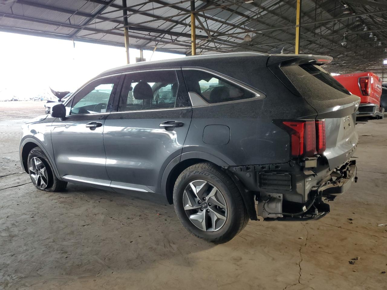 2021 KIA Sorento VIN KNDRH4LG1M5040662 Copart auction photo, all over damage thumbnail 2