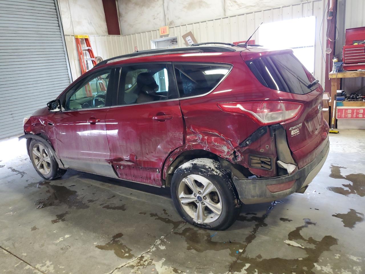 2014 Ford Escape VIN 1FMCU9G9XEUA71924 Copart auction photo, side / rear end damage thumbnail 2