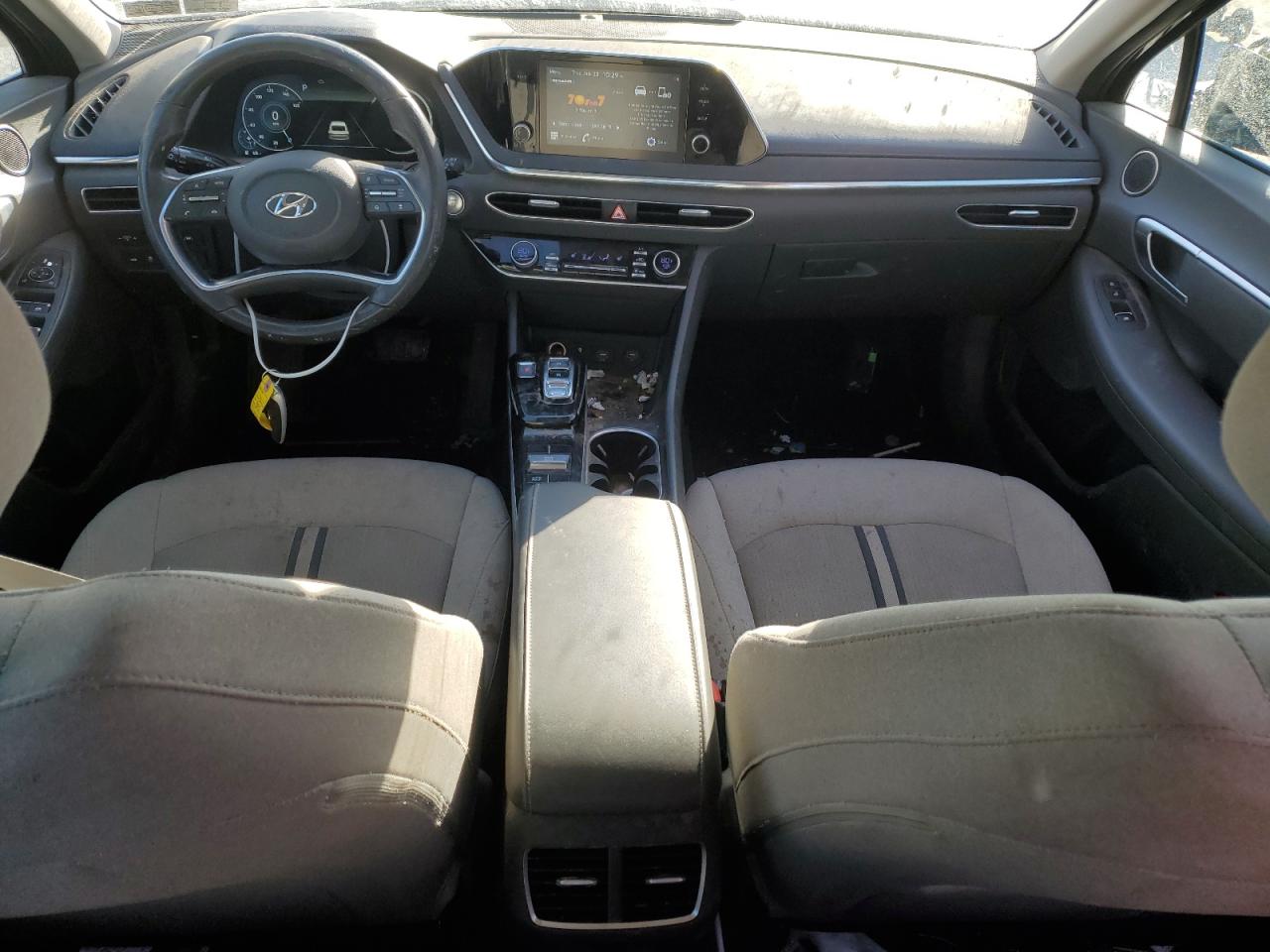 2020 Hyundai Sonata VIN 5NPEF4JA5LH023512 Copart auction photo, all over / vandalism damage thumbnail 8