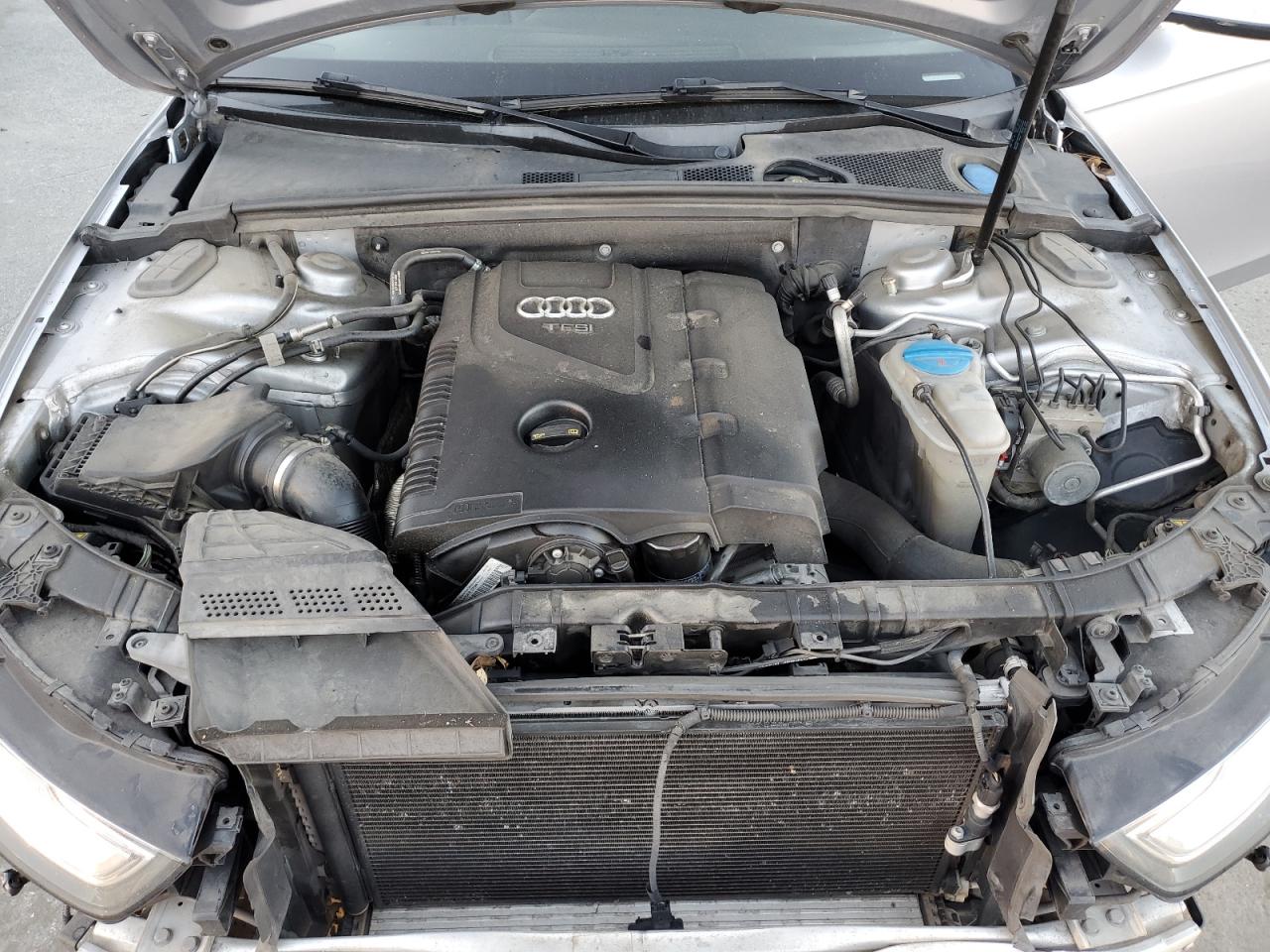 2015 Audi A4 VIN WAUBFAFL0FN009000 Copart auction photo, undercarriage / front end damage thumbnail 11