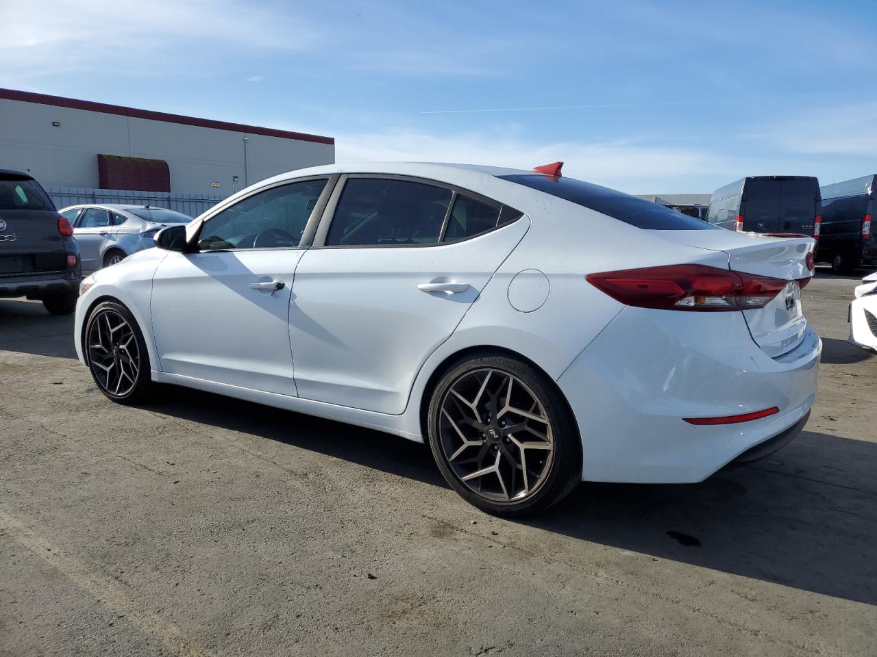 2018 Hyundai Elantra VIN 5NPD84LF3JH303943 Copart auction photo, vandalism damage thumbnail 2