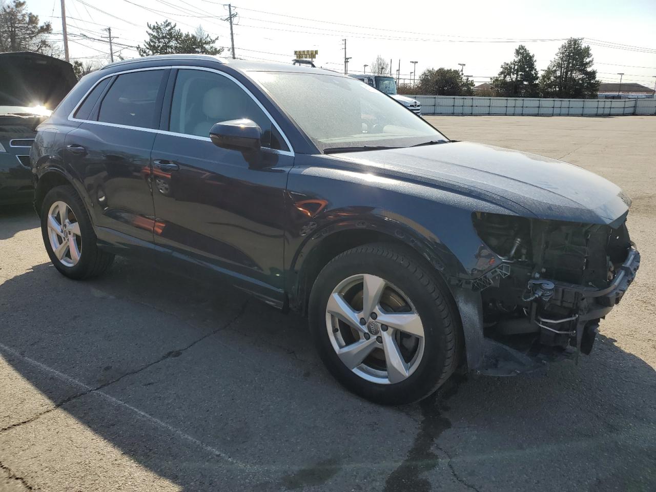 2019 Audi Q3 VIN WA1AECF30K1081162 Copart auction photo, front end / rear end damage thumbnail 4
