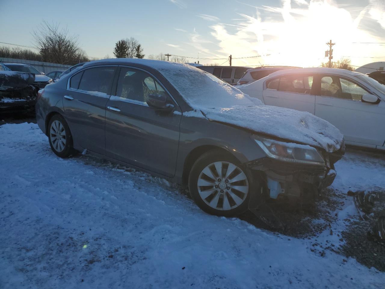 2014 Honda Accord VIN 1HGCR2F84EA022534 Copart auction photo, front end damage thumbnail 4