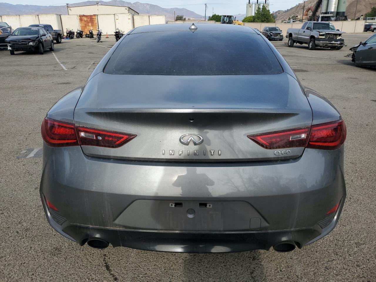 2017 Infiniti Q60 VIN JN1EV7EK0HM362346 Copart auction photo, front end / all over damage thumbnail 6