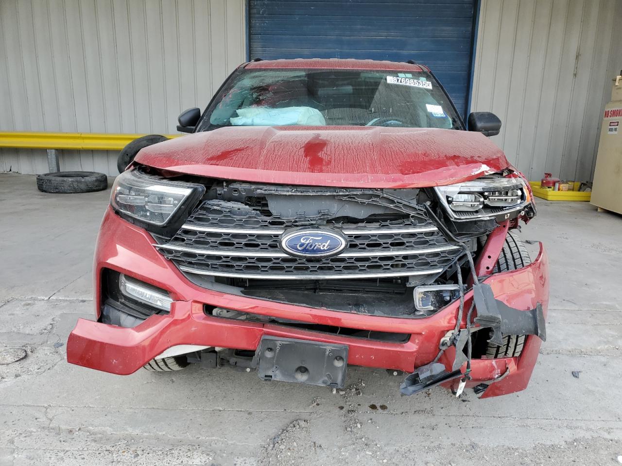 2022 Ford Explorer VIN 1FMSK7DH1NGA64876 Copart auction photo, front end damage thumbnail 5