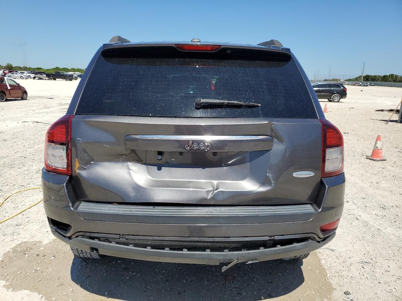 2017 Jeep Compass VIN 1C4NJCEA8HD117027 Copart auction photo, rear end damage thumbnail 6