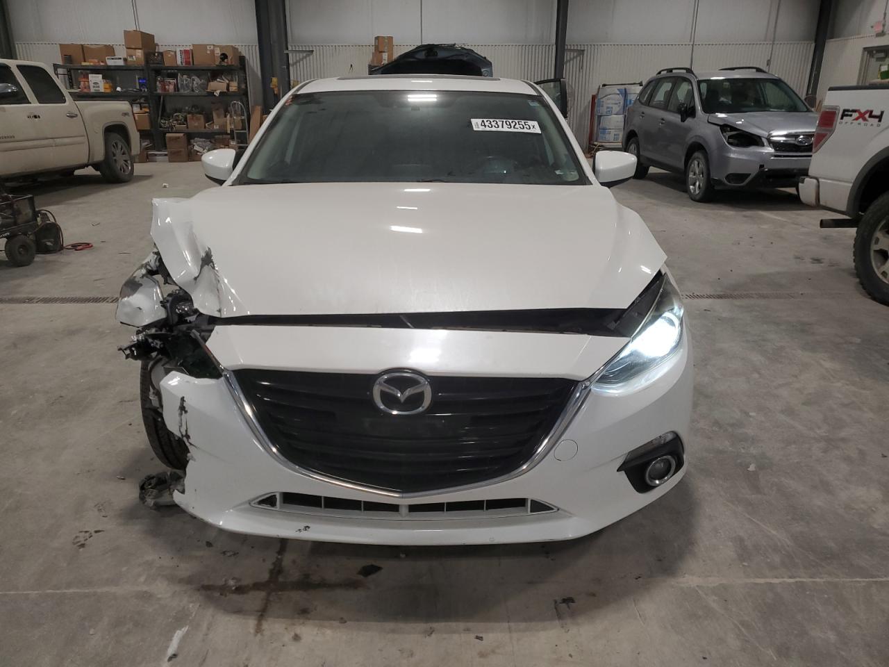 2014 Mazda 3 VIN JM1BM1M35E1115329 Copart auction photo, front end damage thumbnail 5
