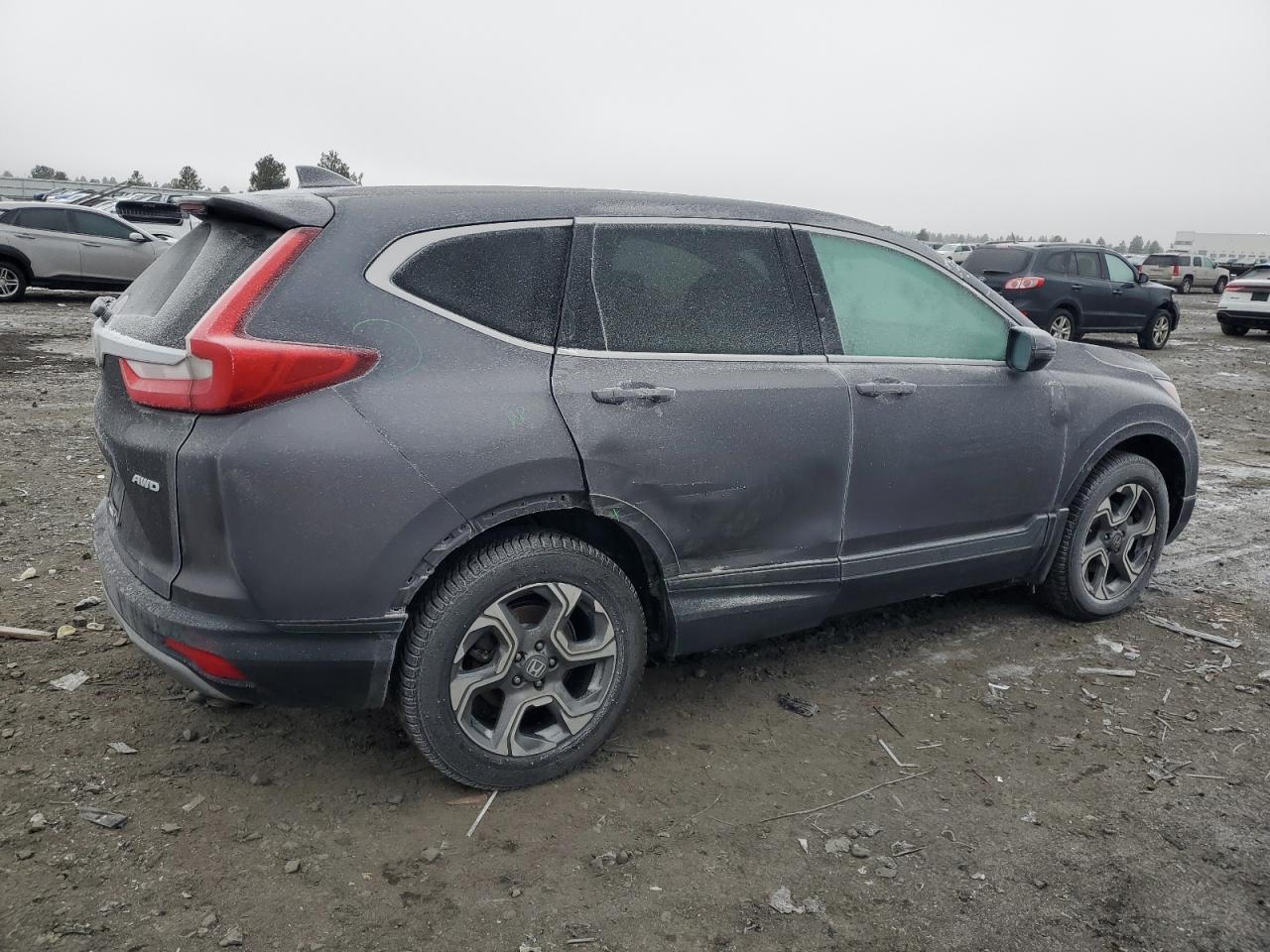 2017 Honda CR-V VIN 2HKRW2H59HH631510 Copart auction photo, side / rear end damage thumbnail 3