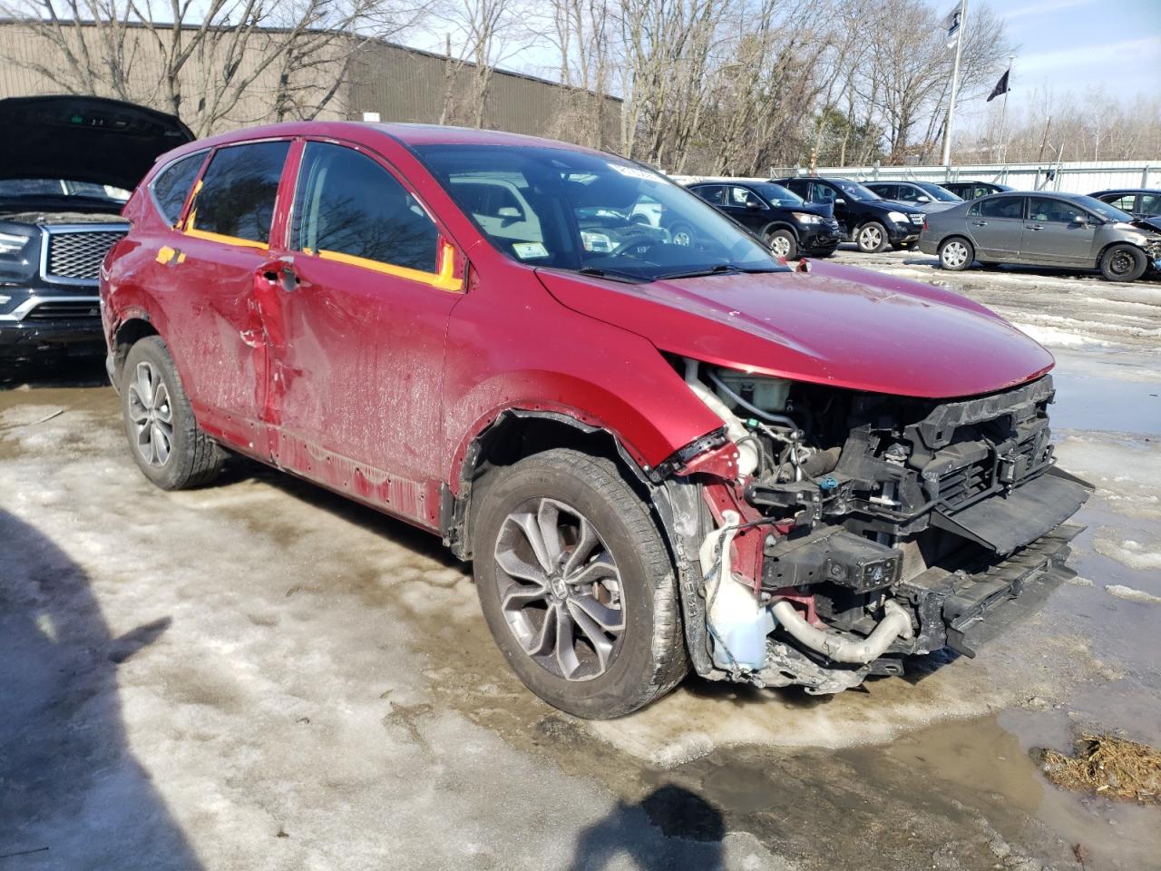 2020 Honda CR-V VIN 2HKRW2H52LH617893 Copart auction photo, all over damage thumbnail 4