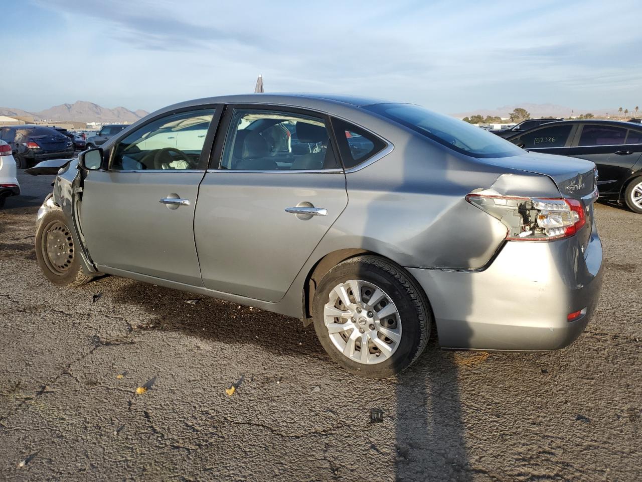 2014 Nissan Sentra VIN 3N1AB7AP8EL690063 Copart auction photo, front end / rear end damage thumbnail 2