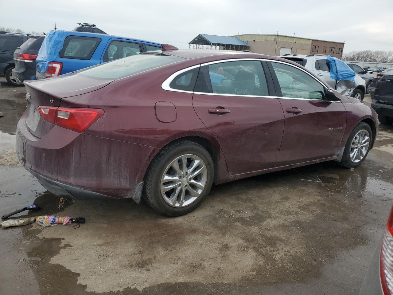 2016 Chevrolet Malibu VIN 1G1ZE5ST8GF254732 Copart auction photo, side / top/roof damage thumbnail 3