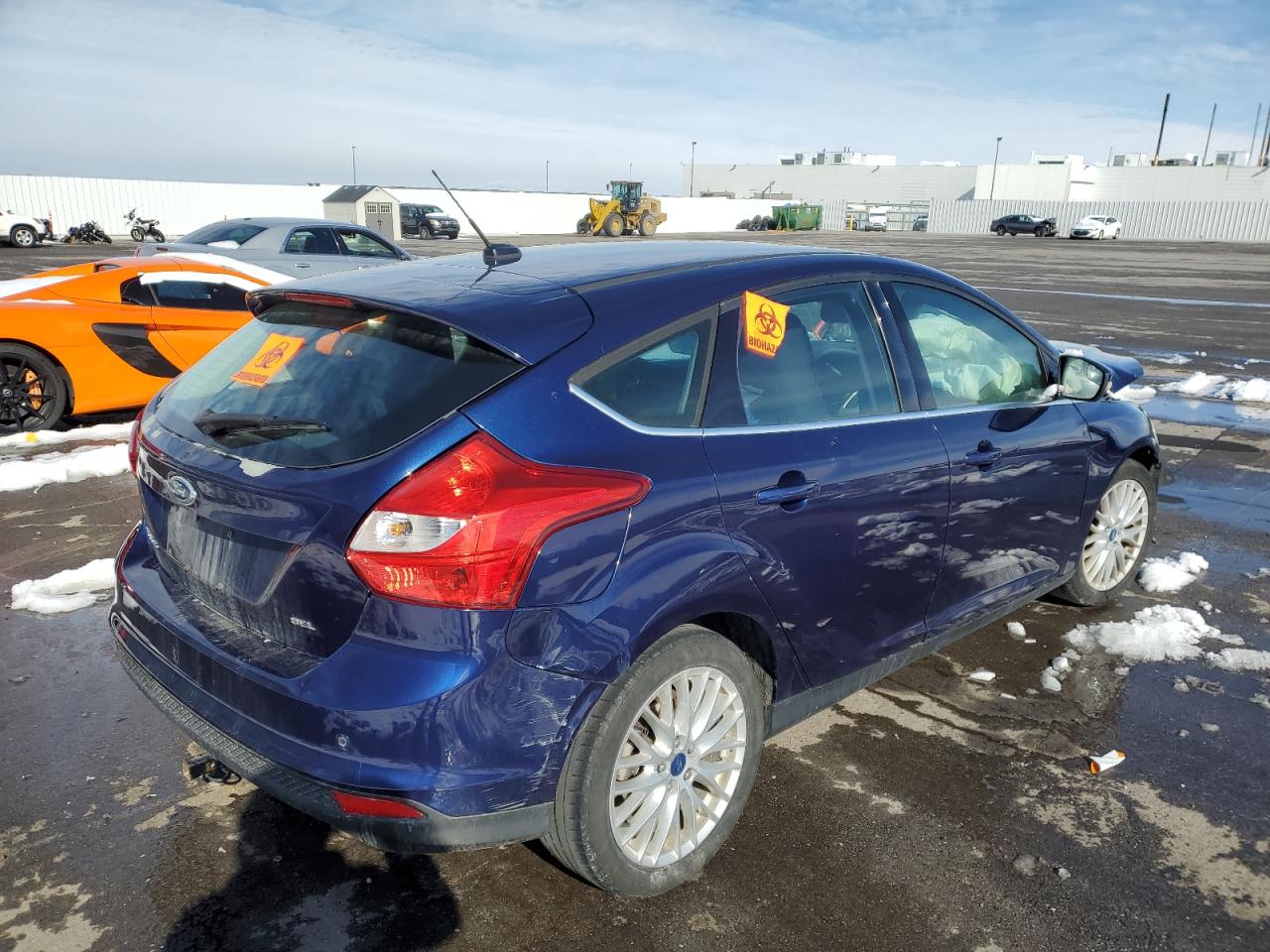 2012 Ford Focus VIN 1FAHP3M29CL154534 Copart auction photo, front end damage thumbnail 3