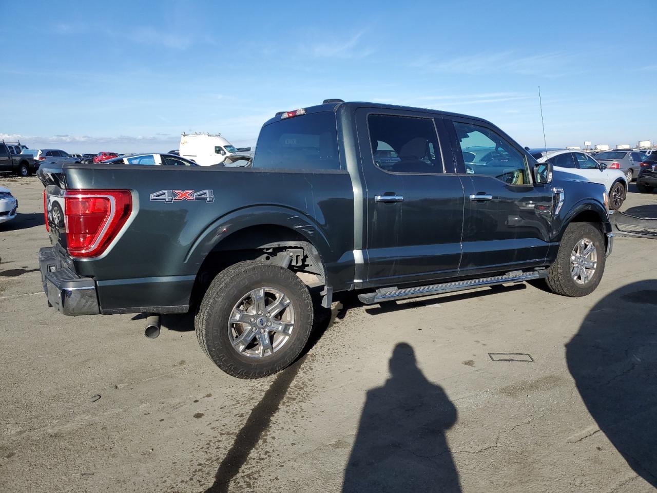 2021 Ford F-150 VIN 1FTEW1EP2MKD23024 Copart auction photo, front end / side damage thumbnail 3