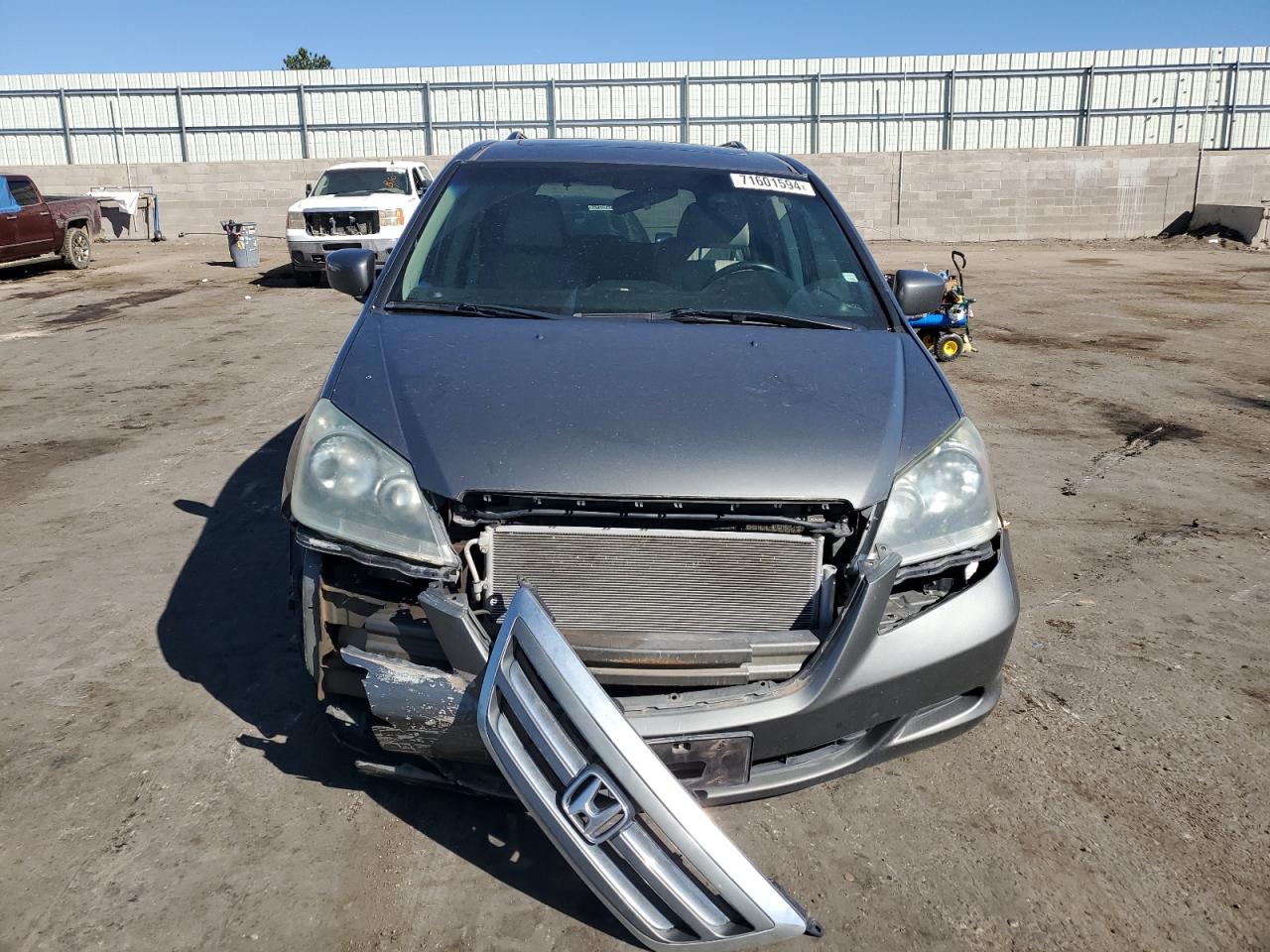 2007 Honda Odyssey VIN 5FNRL38677B457487 Copart auction photo, front end damage thumbnail 5