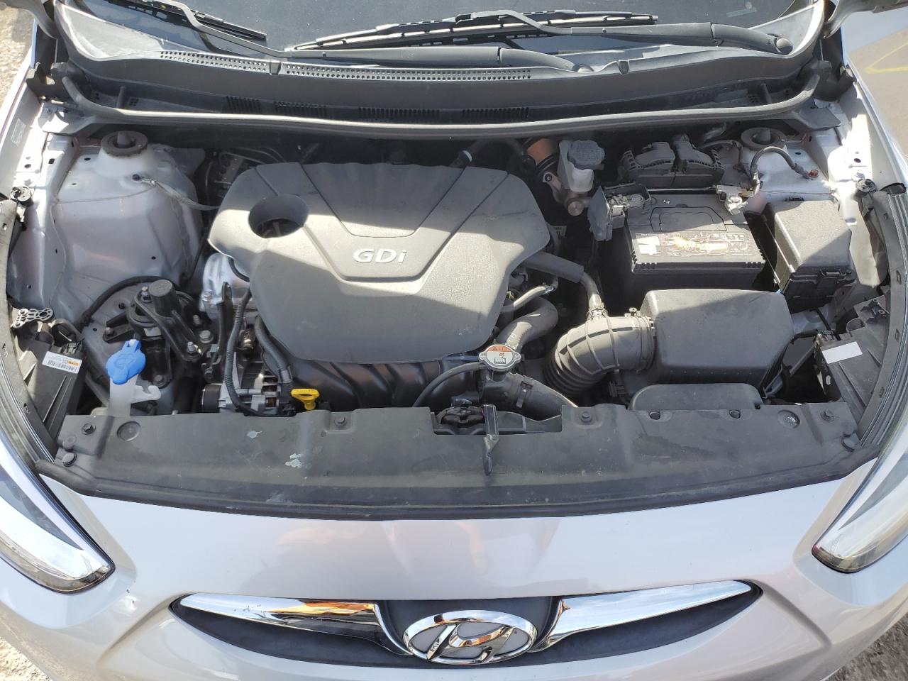 2014 Hyundai Accent VIN KMHCU4AE3EU702070 Copart auction photo, vandalism damage thumbnail 11