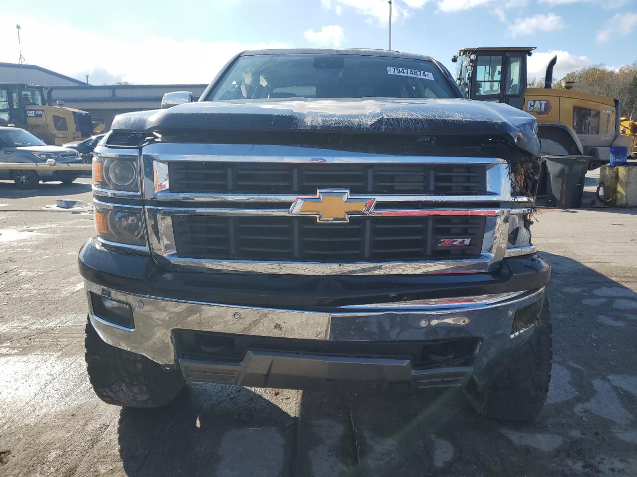 2014 Chevrolet Silverado VIN 3GCUKSEC4EG130148 Copart auction photo, front end / side damage thumbnail 5