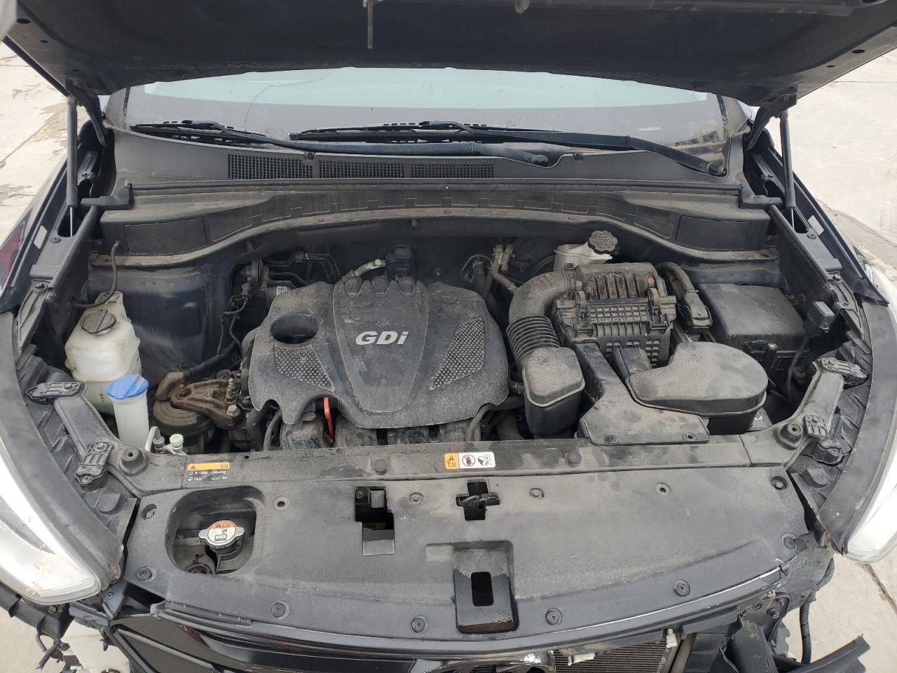 2016 Hyundai Santa Fe VIN 5XYZT3LB1GG322342 Copart auction photo, front end damage thumbnail 12