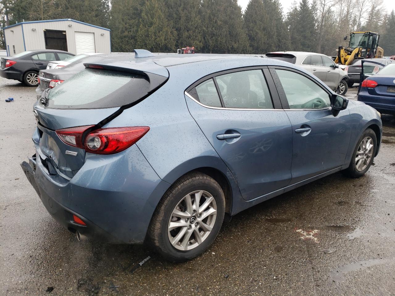 2014 Mazda 3 VIN JM1BM1M72E1168671 Copart auction photo, rear end damage thumbnail 3