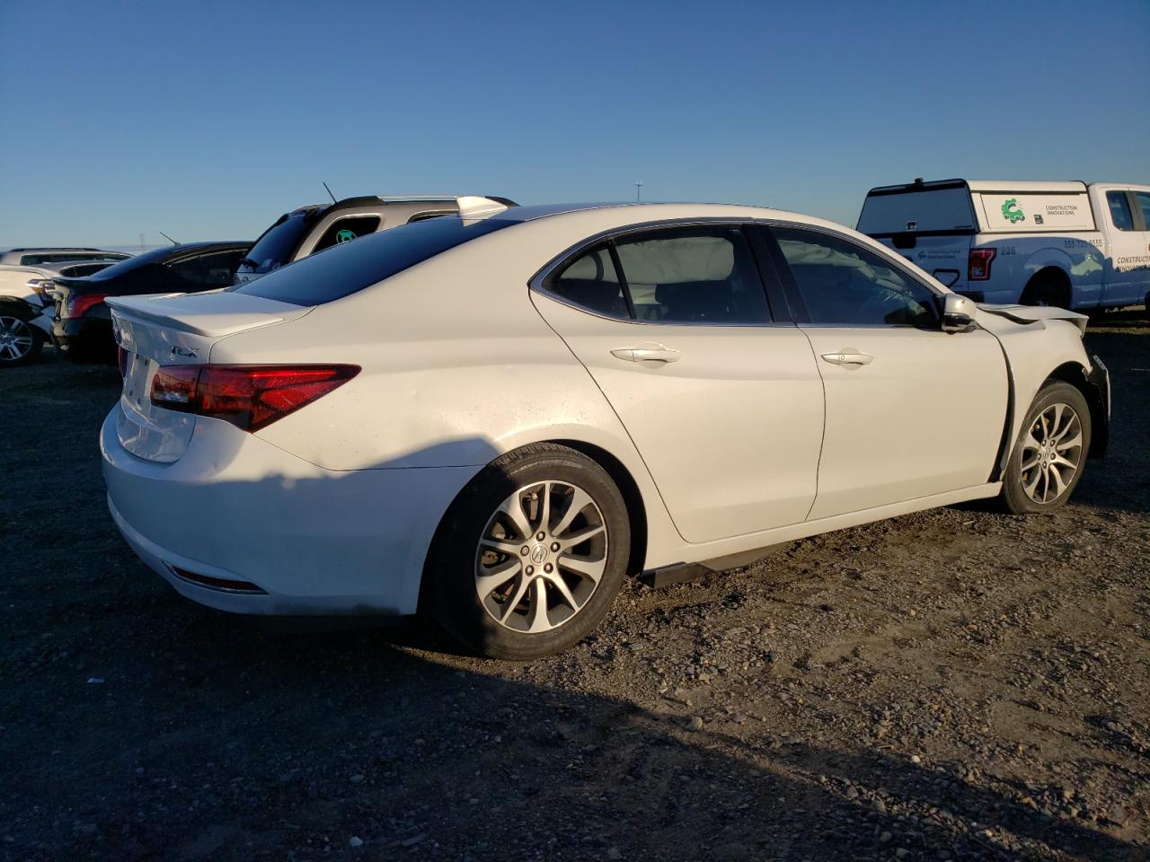 2015 Acura TLX VIN 19UUB1F39FA011926 Copart auction photo, front end / rear end damage thumbnail 3