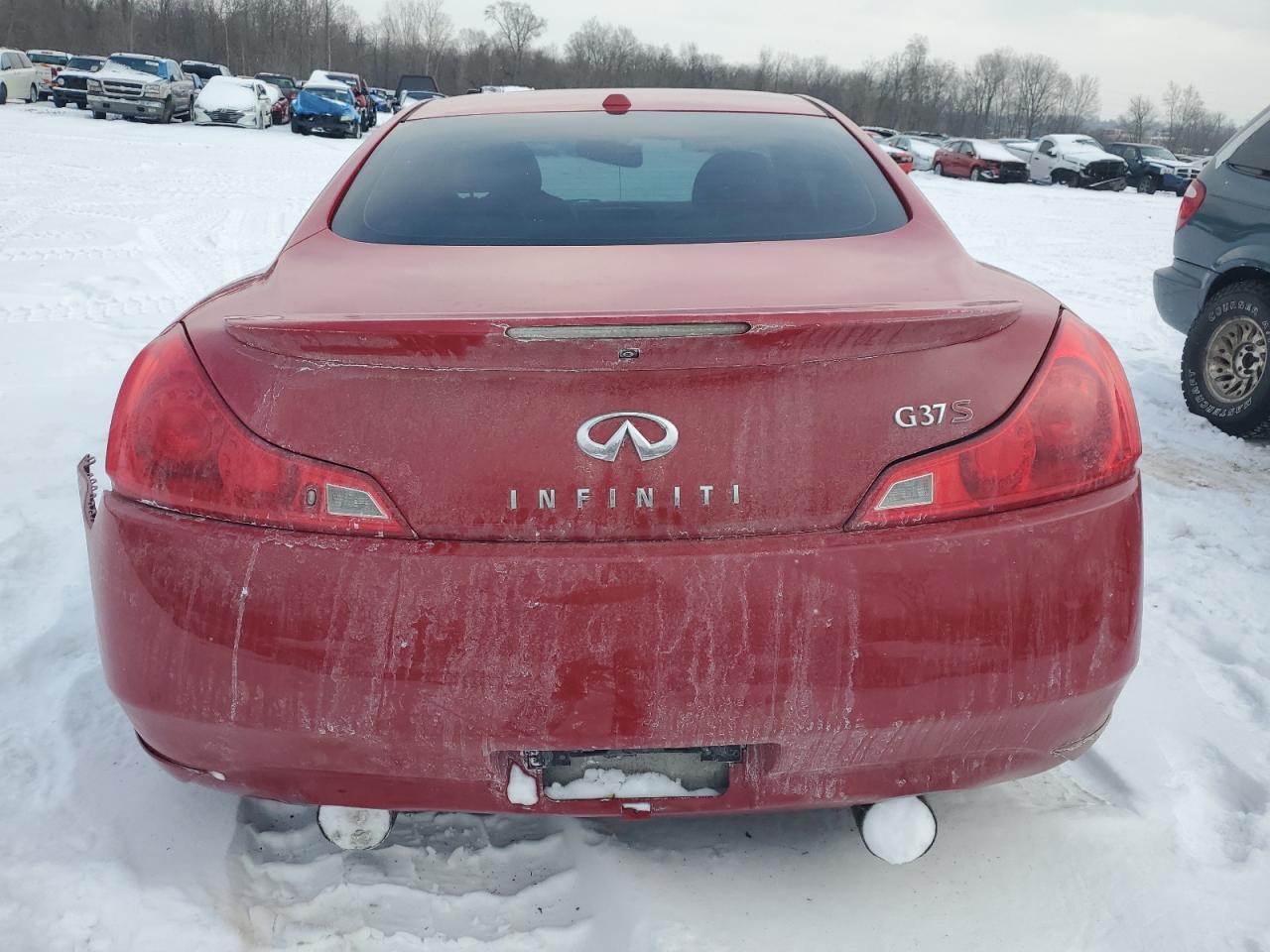 2008 Infiniti G VIN JNKCV64E78M128049 Copart auction photo, front end / rear end damage thumbnail 6