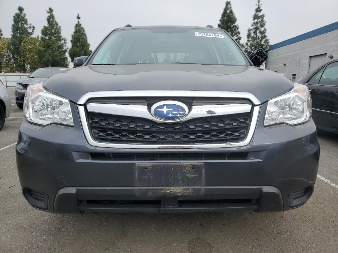 2015 Subaru Forester VIN JF2SJADC4FH824952 Copart auction photo, front end damage thumbnail 5