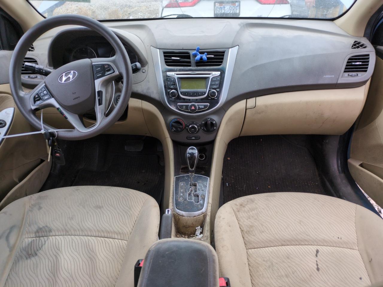 2013 Hyundai Accent VIN KMHCU4AE3DU582317 Copart auction photo, front end damage thumbnail 8