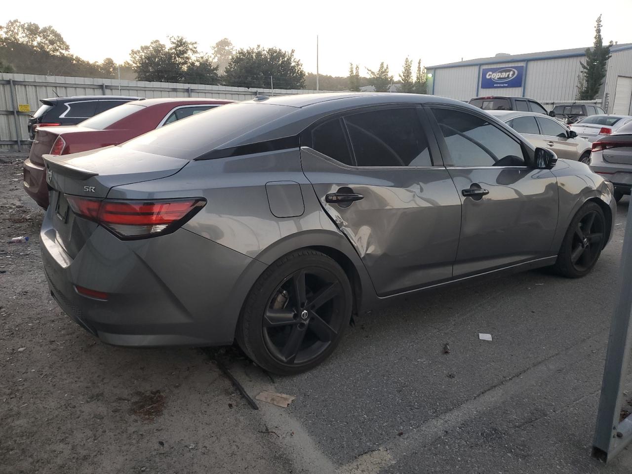 2021 Nissan Sentra VIN 3N1AB8DV5MY320934 Copart auction photo, front end / side damage thumbnail 3