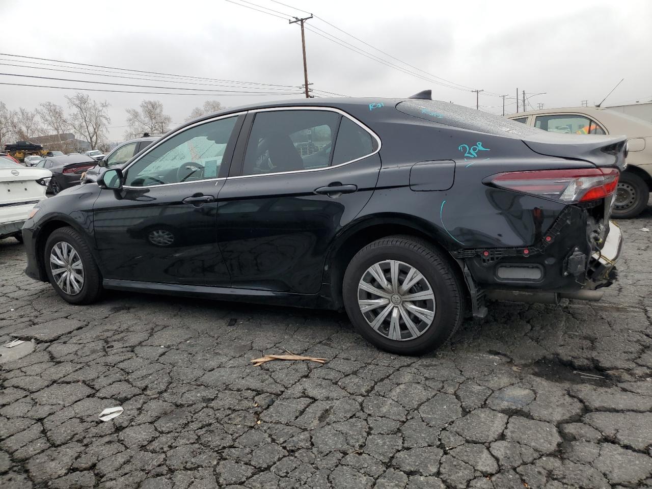 2022 Toyota Camry VIN 4T1C31AK9NU575753 Copart auction photo, rear end damage thumbnail 2