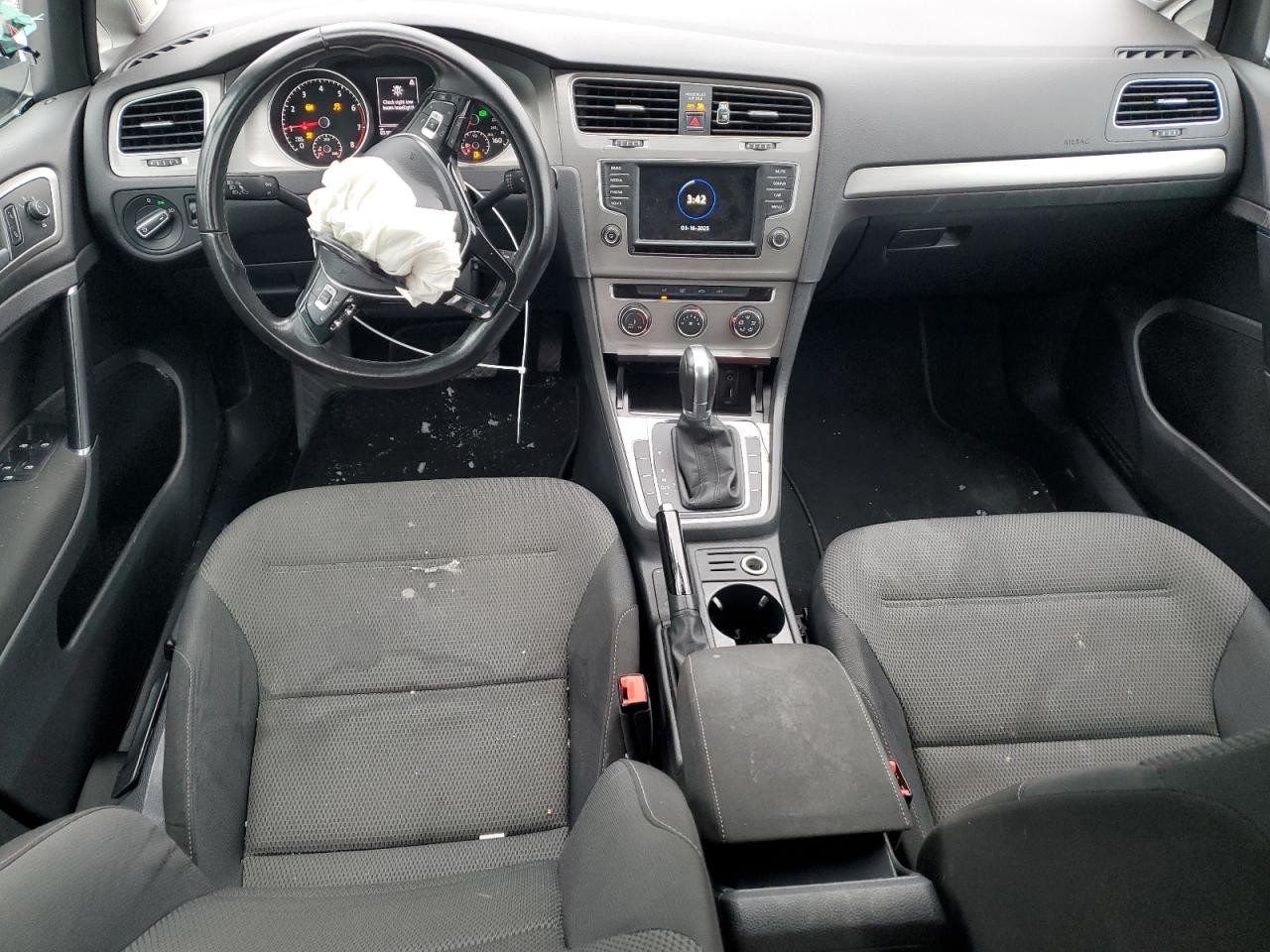 2017 Volkswagen Golf VIN 3VW217AUXHM061071 Copart auction photo, front end / undercarriage damage thumbnail 8