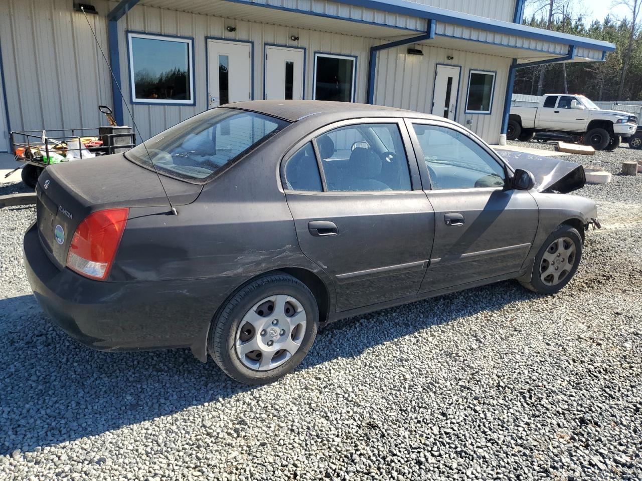 2003 Hyundai Elantra VIN KMHDN45D03U680268 Copart auction photo, front end / side damage thumbnail 3