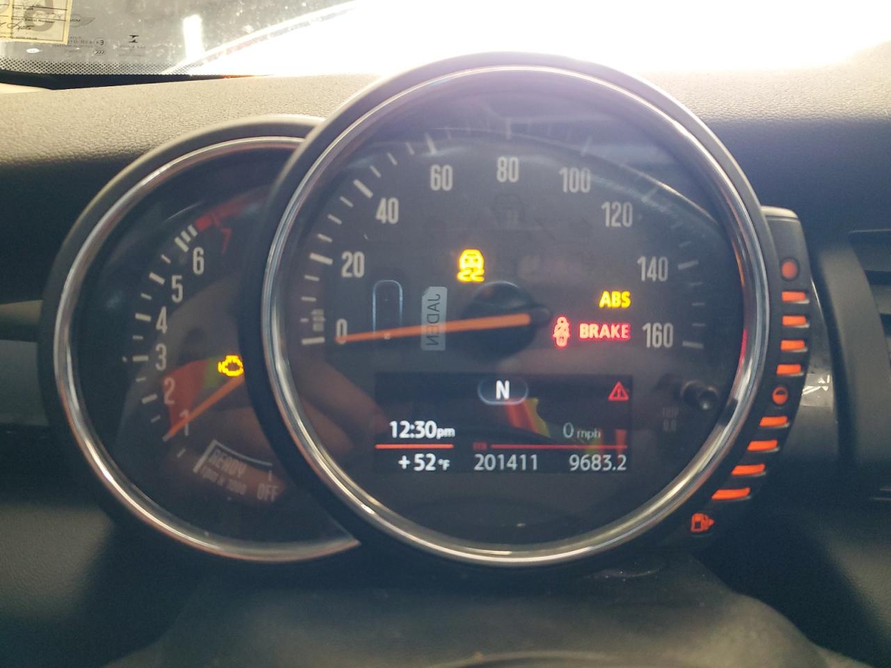 2016 MINI Cooper VIN WMWXU3C54G2B63339 Copart auction photo, undercarriage / top/roof damage thumbnail 9