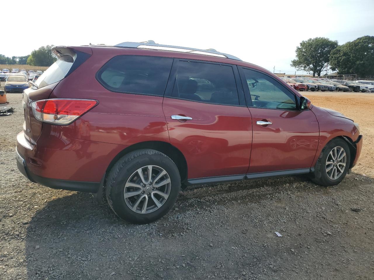 2015 Nissan Pathfinder VIN 5N1AR2MN6FC705383 Copart auction photo, all over / undercarriage damage thumbnail 3