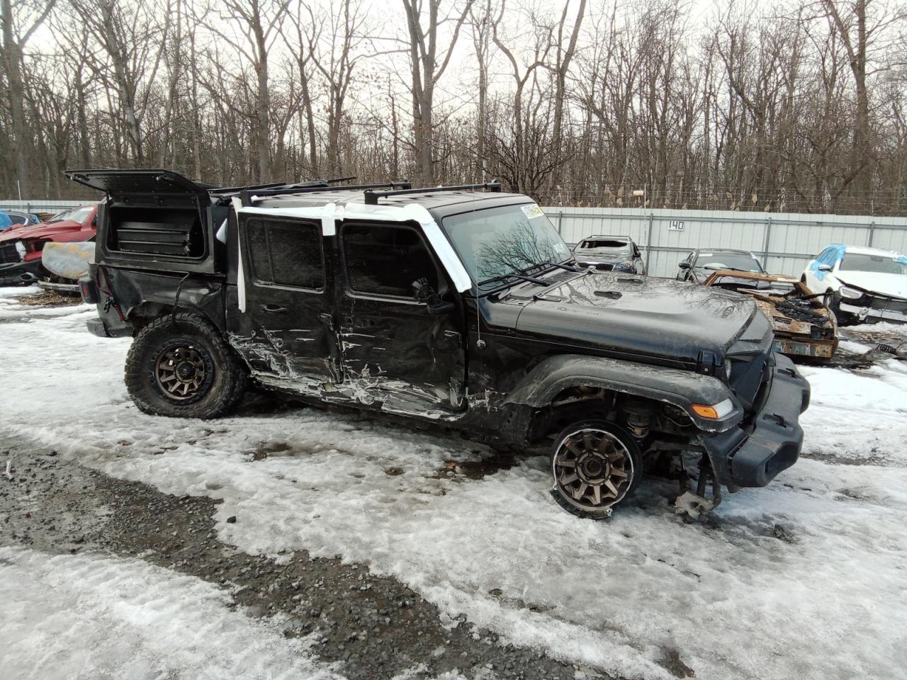 2021 Jeep Gladiator VIN 1C6HJTAG7ML595714 Copart auction photo, all over / undercarriage damage thumbnail 4