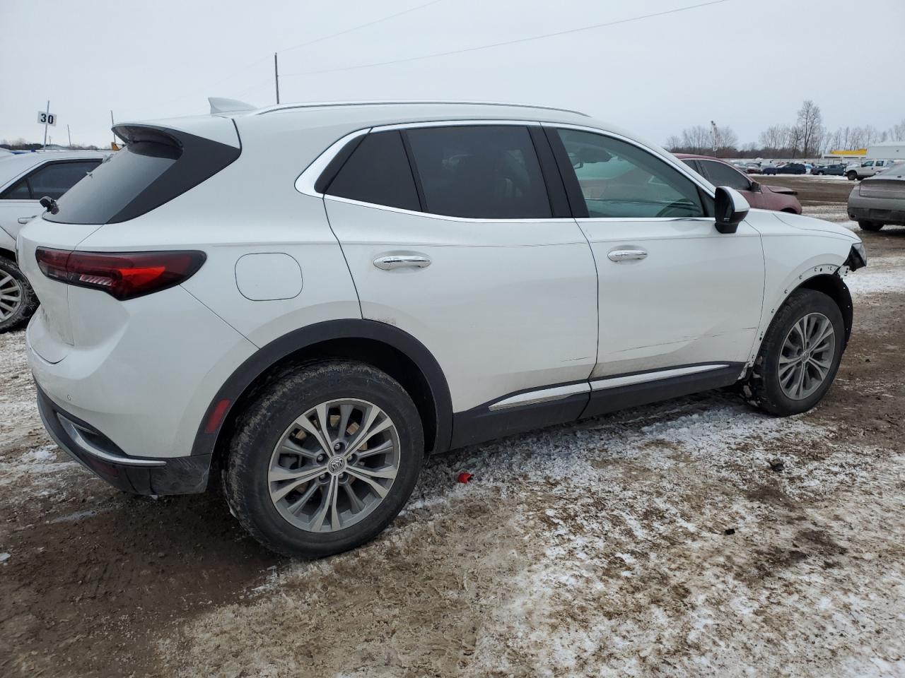 2022 Buick Envision VIN LRBAZLR41ND124374 Copart auction photo, front end / minor dent/scratches damage thumbnail 3