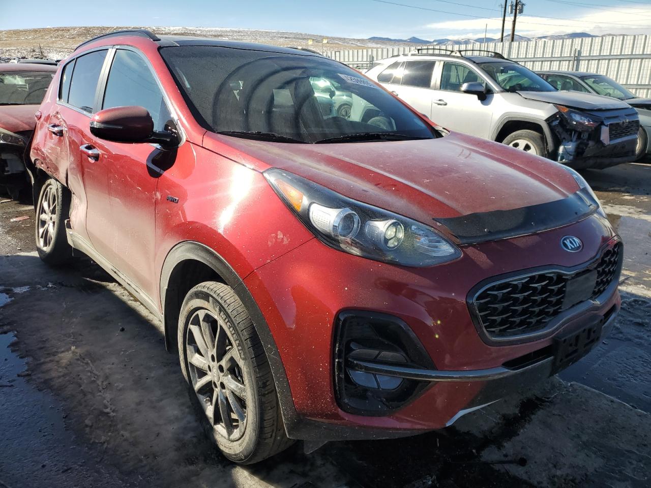 2020 KIA Sportage VIN KNDP6CAC4L7819421 Copart auction photo, side / rear end damage thumbnail 4