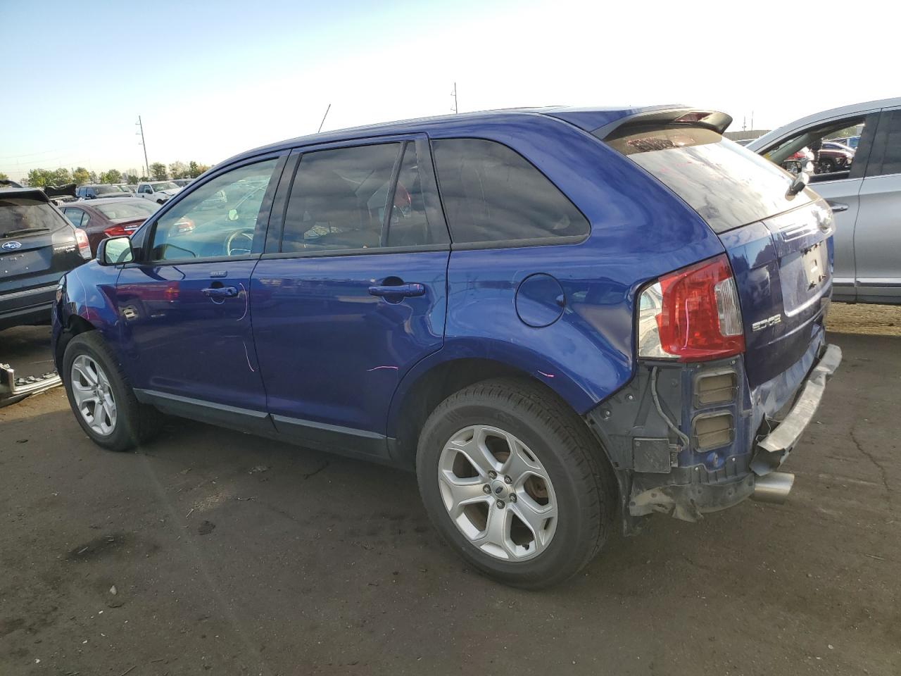 2014 Ford Edge VIN 2FMDK4JCXEBB67110 Copart auction photo, rear end / side damage thumbnail 2