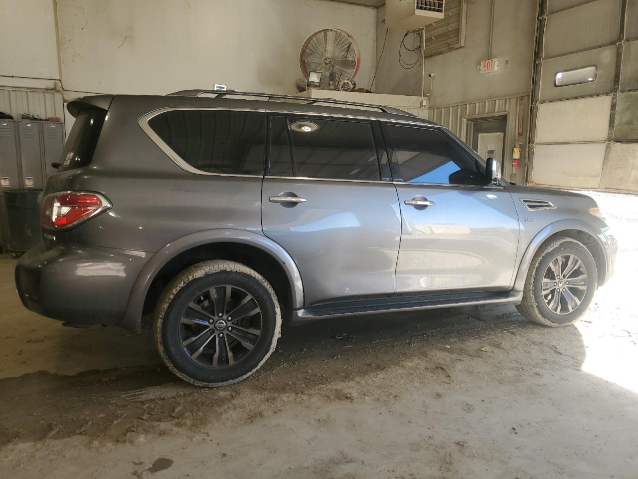 2017 Nissan Armada VIN JN8AY2NC1H9502023 Copart auction photo, front end / undercarriage damage thumbnail 3