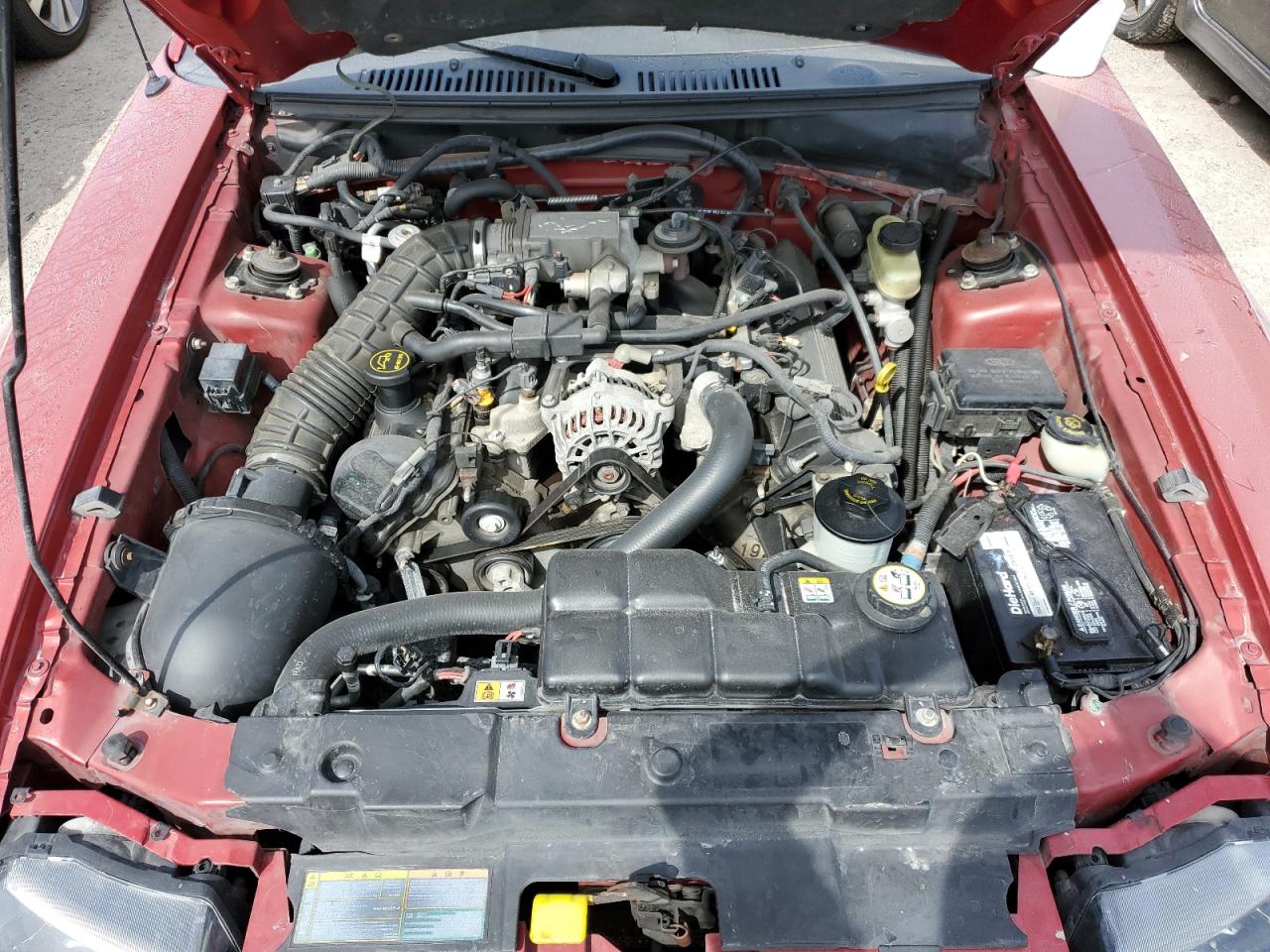 2002 Ford Mustang VIN 1FAFP45X82F130424 Copart auction photo, water/flood damage thumbnail 11