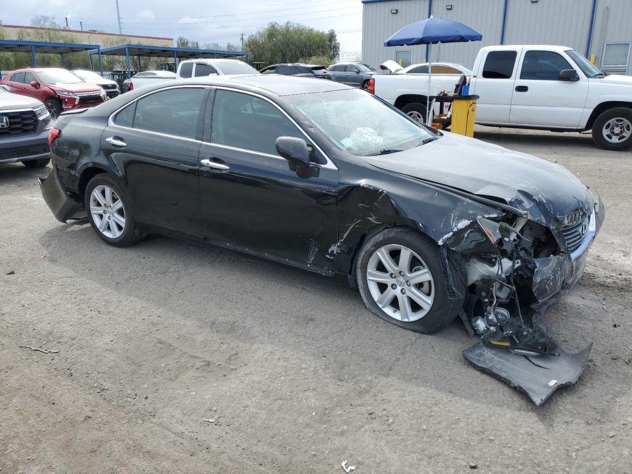 2008 Lexus ES VIN JTHBJ46GX82208435 Copart auction photo, front end / rear end damage thumbnail 4