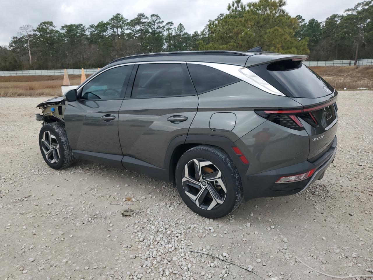 2022 Hyundai Tucson VIN 5NMJE3AEXNH152182 Copart auction photo, front end / side damage thumbnail 2