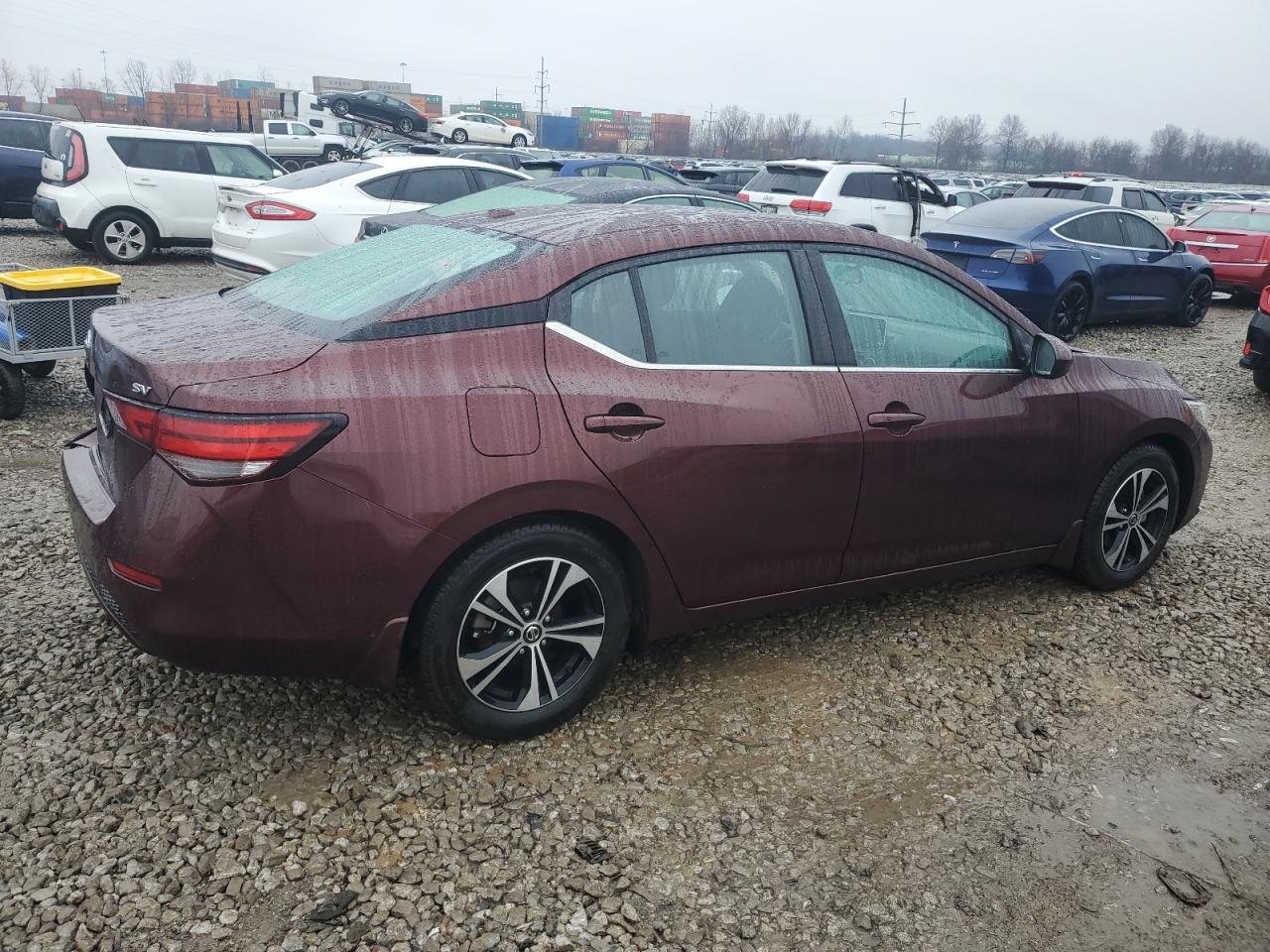 2021 Nissan Sentra VIN 3N1AB8CVXMY243107 Copart auction photo, rear end / front end damage thumbnail 3
