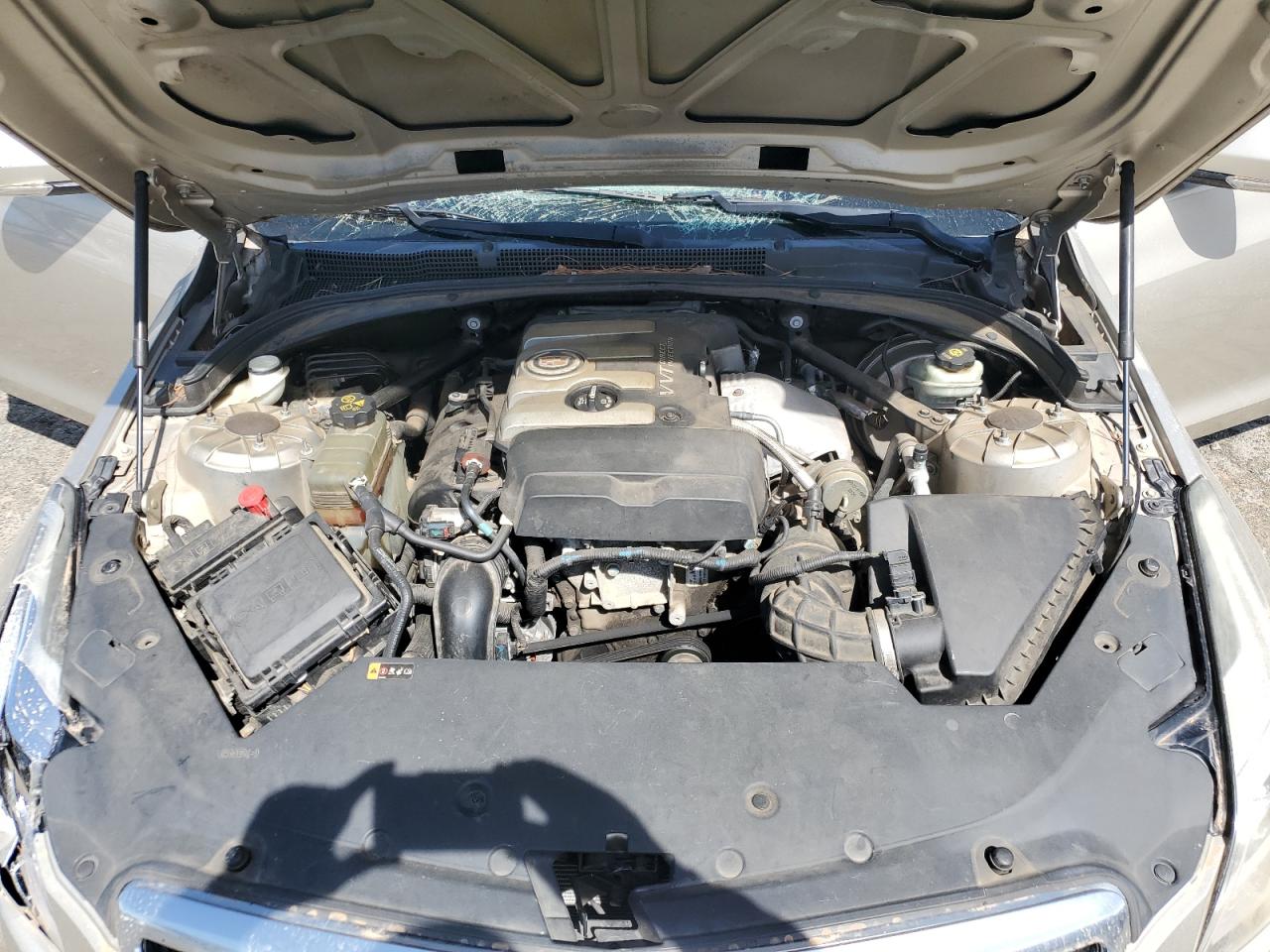 2013 Cadillac ATS VIN 1G6AF5SX4D0139518 Copart auction photo, top/roof / front end damage thumbnail 13